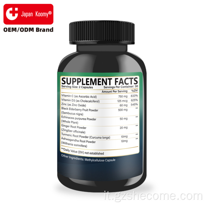 Nuovo arrivo Supplemento di supporto immunitario al sambuco